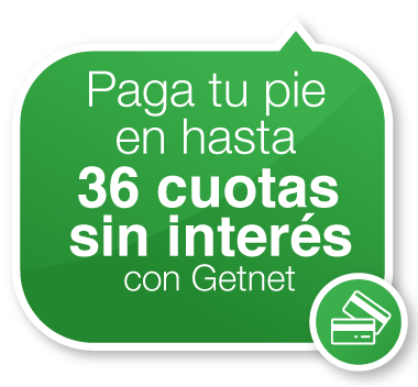 Promoción RVC: Paga tu pie en hasta 36 cuotas sin interés con Getnet.