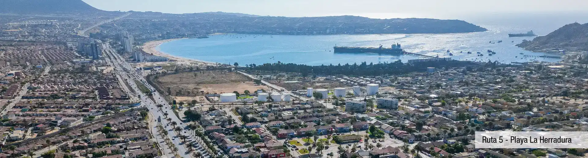 Conexión de Ruta 5 con Playa La Herradura, rápido acceso a Condominio Jesús Rivera 3, Coquimbo.