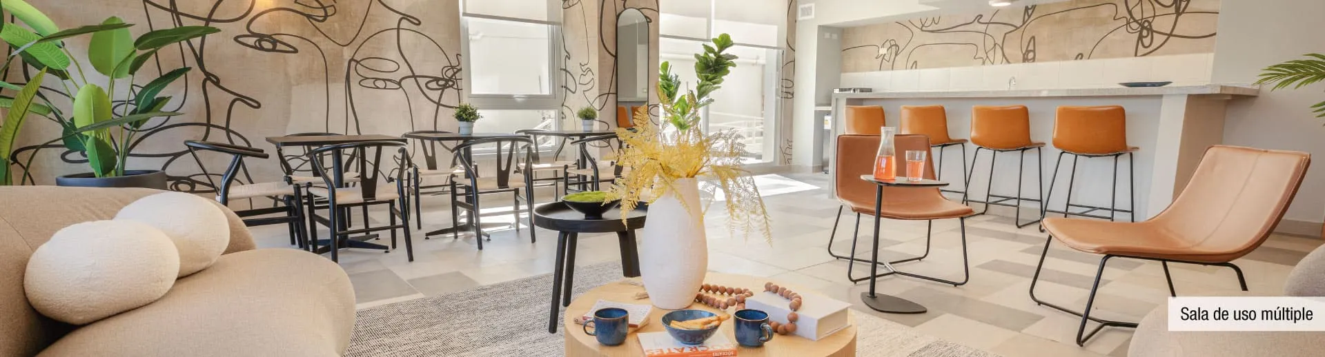 Cómoda sala de uso múltiple para residentes en Condominio Alto Marañón 3, Viña del Mar.