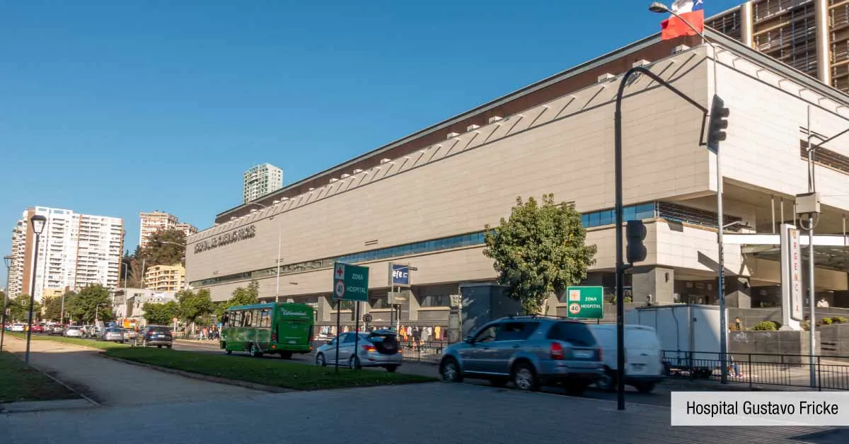 Hospital Gustavo Fricke, gran centro de salud a minutos de Edificio Álvarez Oriente, Viña del Mar.