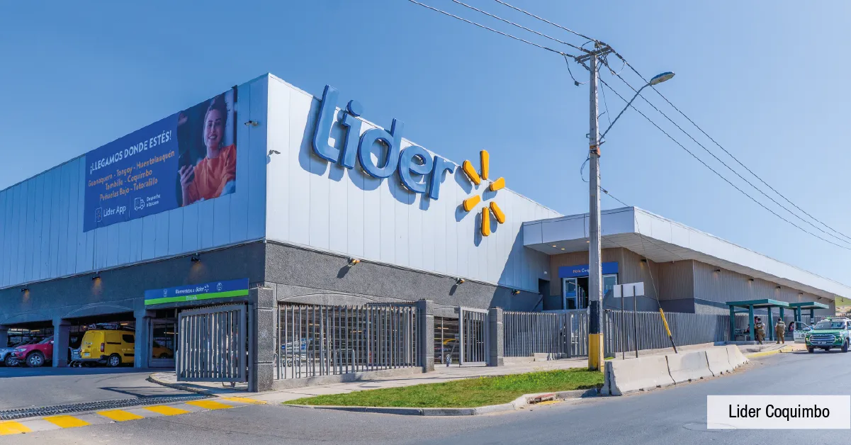 Supermercado Lider, excelente abastecimiento a pasos de Condominio Jesús Rivera 3 en Coquimbo.