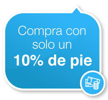 Promoción: Compra con solo un 10% de pie