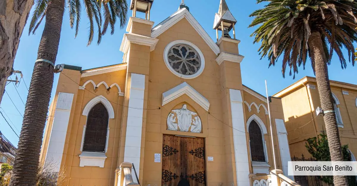 Parroquia San Benito, hito tradicional en el entorno directo del Edificio Álvarez Oriente.