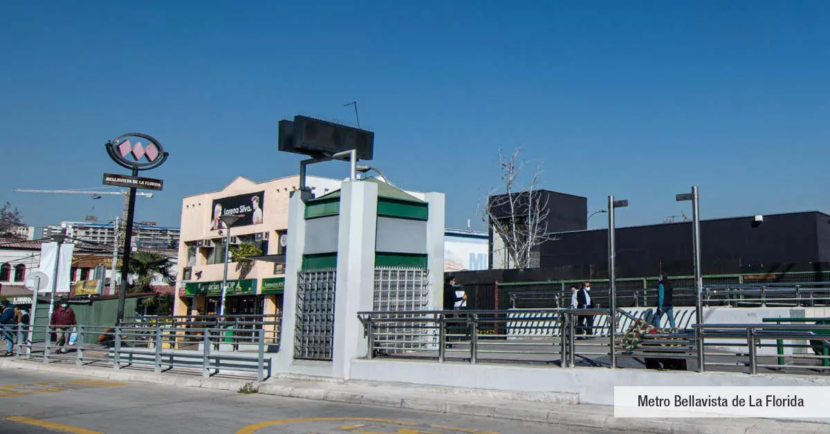 Estación Metro Bellavista de La Florida, inmejorable conectividad para Edificio Lía Aguirre.