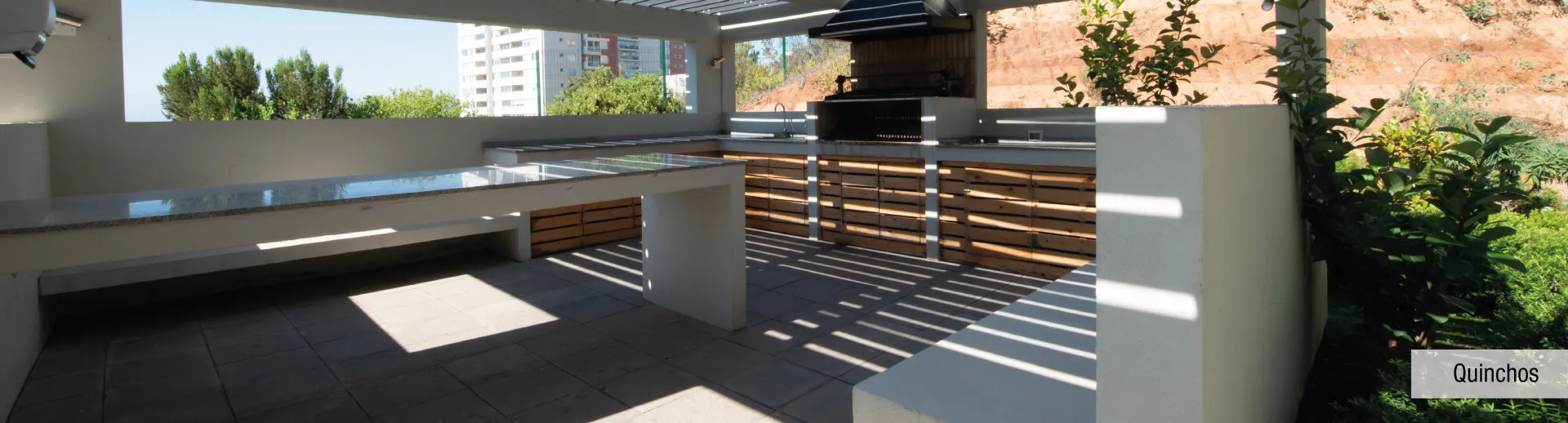 Quinchos equipados con espectacular vista en Condominio Parque Marañón, Viña del Mar.