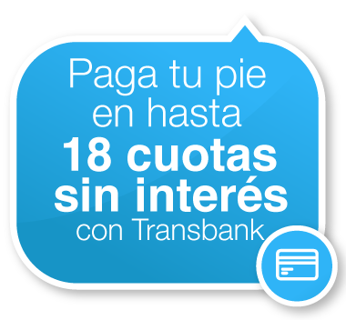 Promoción: Paga tu pie en hasta 18 cuotas sin interés con Transbank