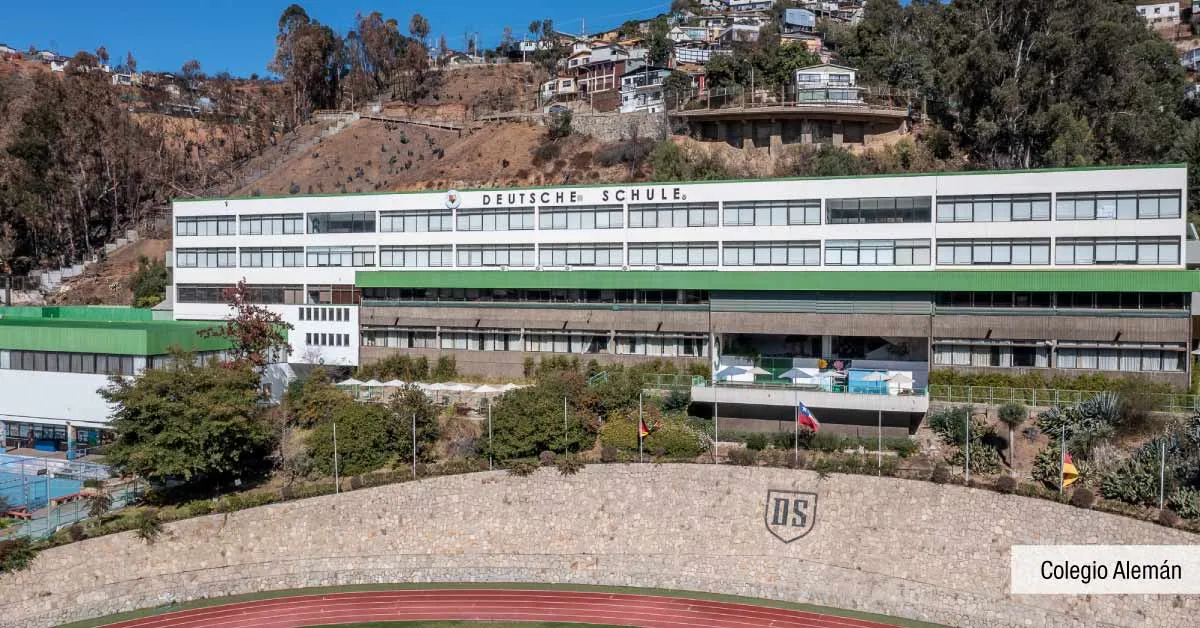 Colegio Alemán, destacada oferta educativa en el entorno de Edificio Álvarez Oriente, Viña del Mar.