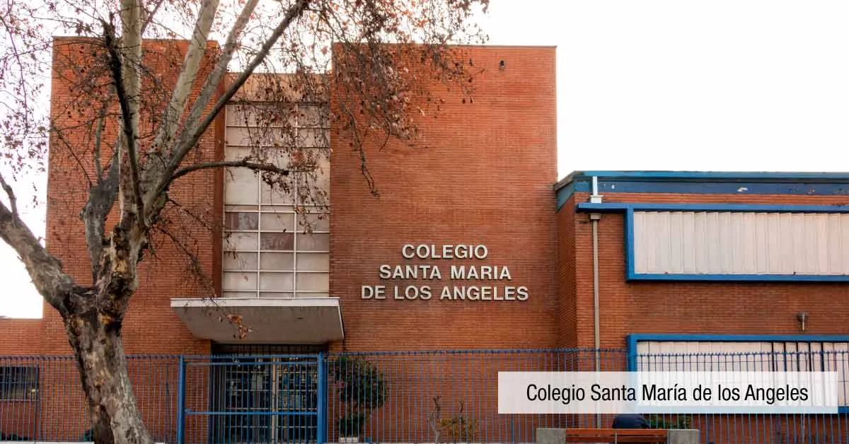 Colegio Santa María de los Ángeles cerca a Condominio Parque del Sur en La Cisterna, destacando la red educativa.