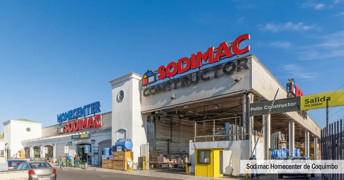 Sodimac Homecenter, ideal para equipar tu hogar cerca de Condominio Jesús Rivera 3 en Coquimbo.